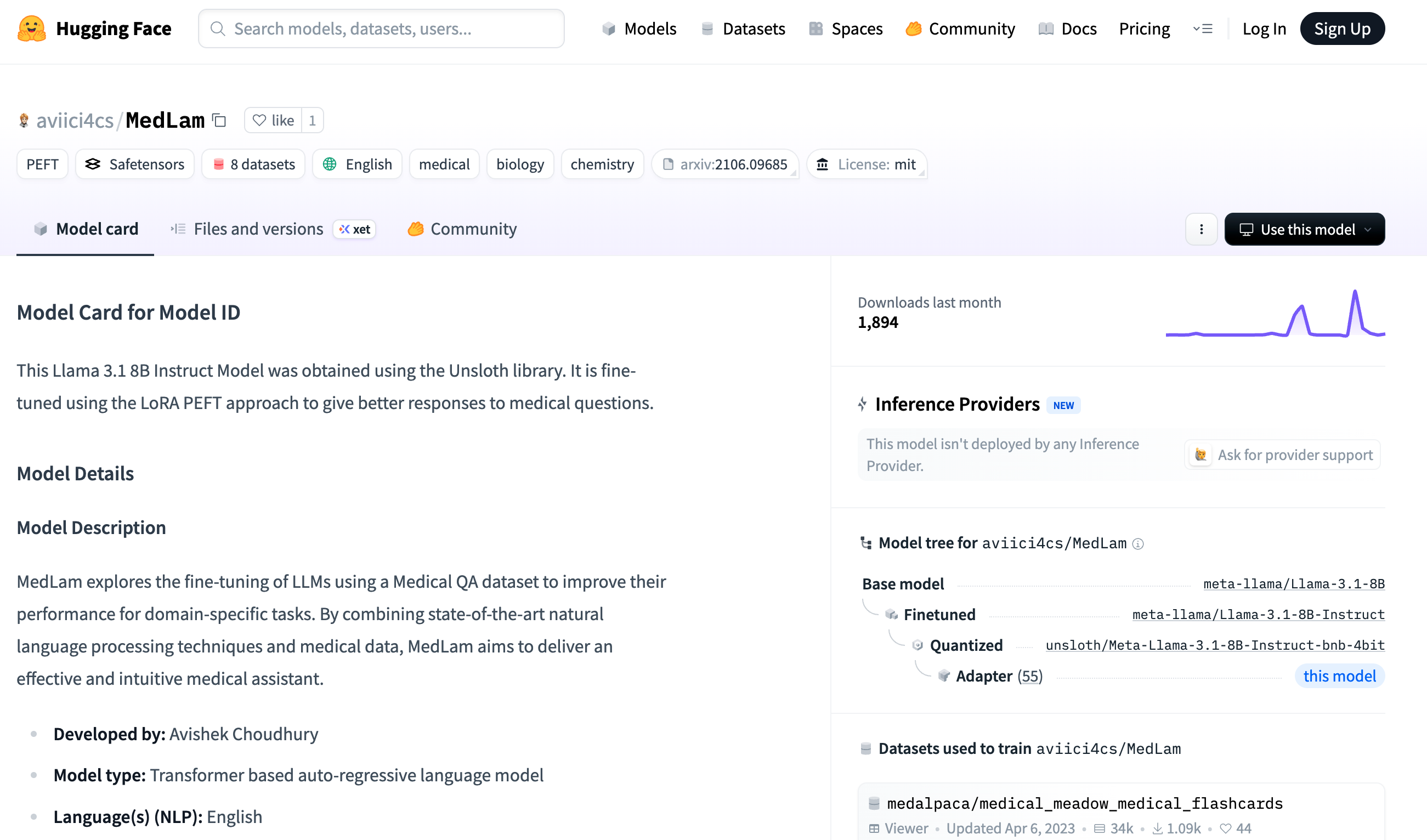 MedLam - An intelligent medical assistant